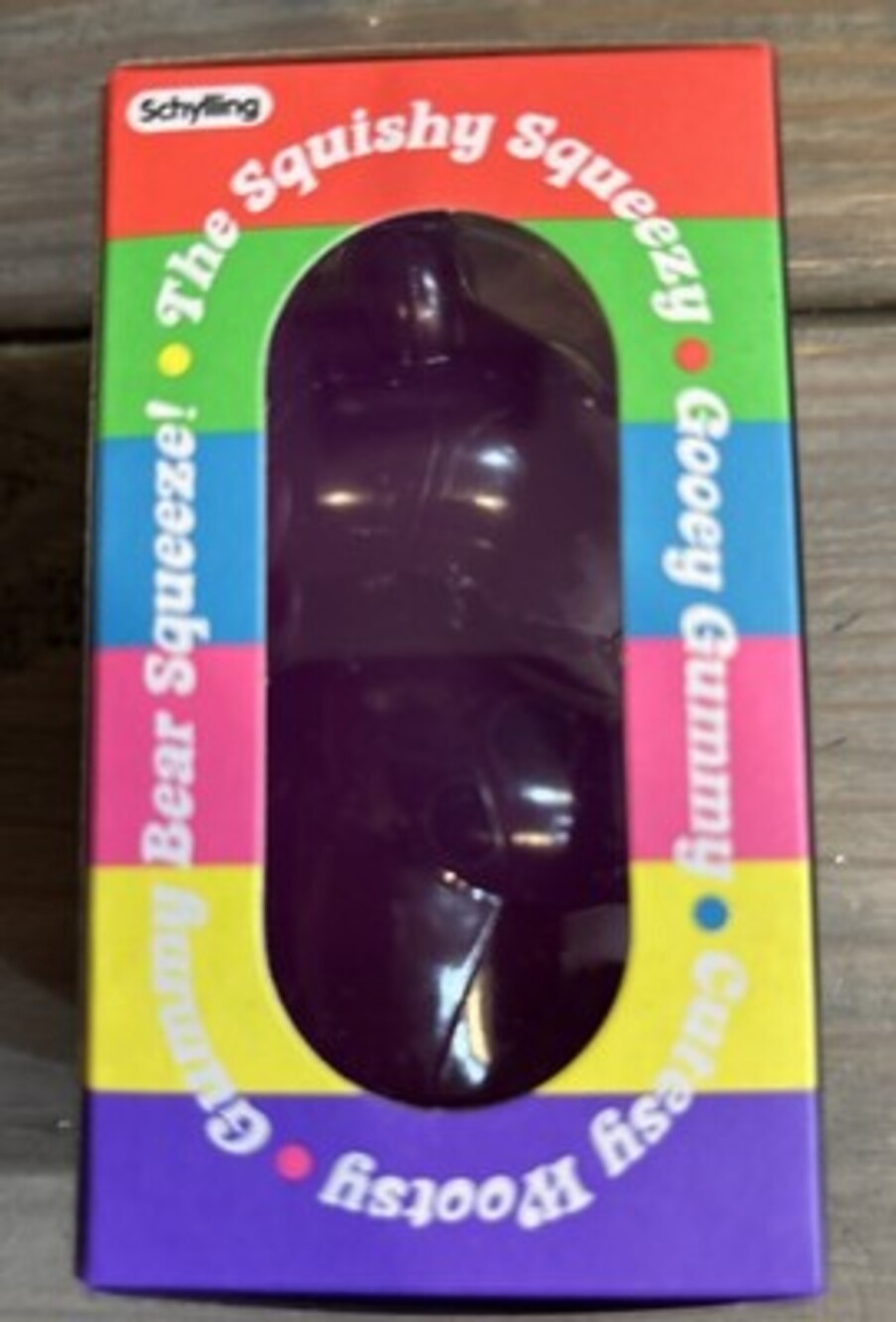 Needoh Gummy Bear Sensory Fidget Toy Jelly-Like Filling  3.5" Tall Purple 💜🧸 - Picture 5 of 5